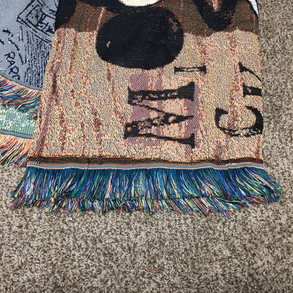 NEW Disney Mickey Mouse Woven Tapestry Pillow & Throw Comic Design - Picture 8 of 8